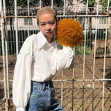 【Spice】Ginger Color Short Curly Bob Human Hair Wig Afro Kinky Curl Pixie Bob Wig BEAUDIVA