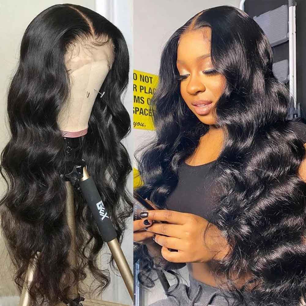 【Claire】TK19 : Beaudiva Body Wave Lace Front Human Hair Wigs 13x4 Frontal Wig Transparent Wigs with Pre Plucked Baby Hair