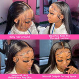 【Gigi】TK04 : BEAUDIVA Bone Straight 360 Lace Frontal Wig 360 Full Lace Front Human Hair Wigs