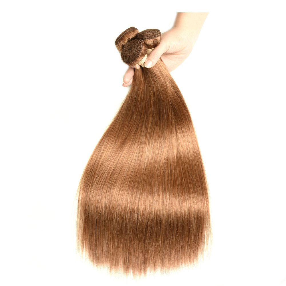 Beaudiva 30# Brazilian Straight Hair With Frontal 3 Bundles With Frontal