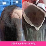 【Gigi】TK04 : BEAUDIVA Bone Straight 360 Lace Frontal Wig 360 Full Lace Front Human Hair Wigs