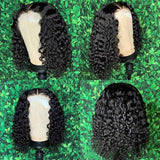 【Janet】TK41 : Short 4X4 Curly Lace Closure Bob Wig Human Hair Wigs BEAUDIVA