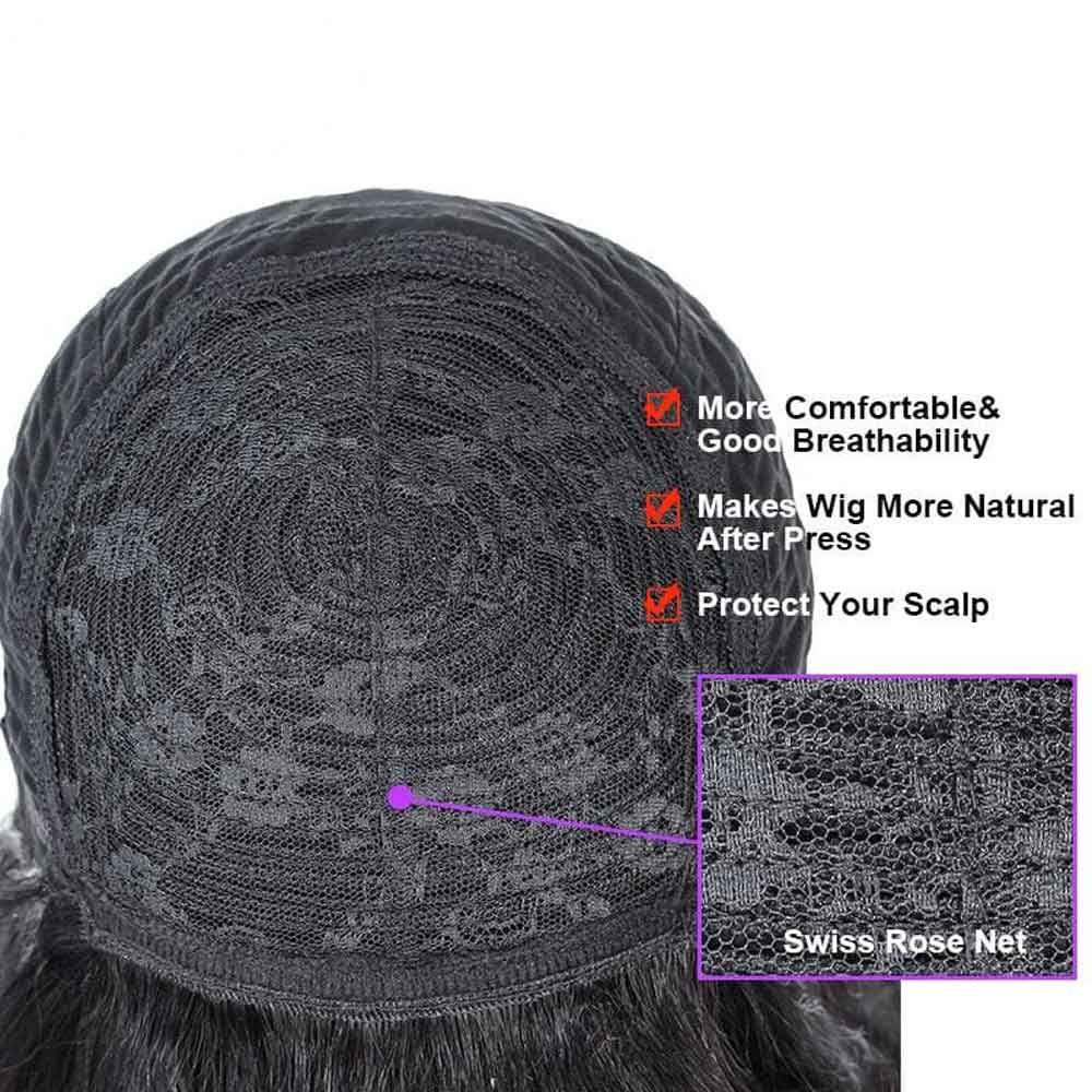 Tiktok Beaudiva Short Straight Bangs Bob Wigs Glueless Human Hair Wigs