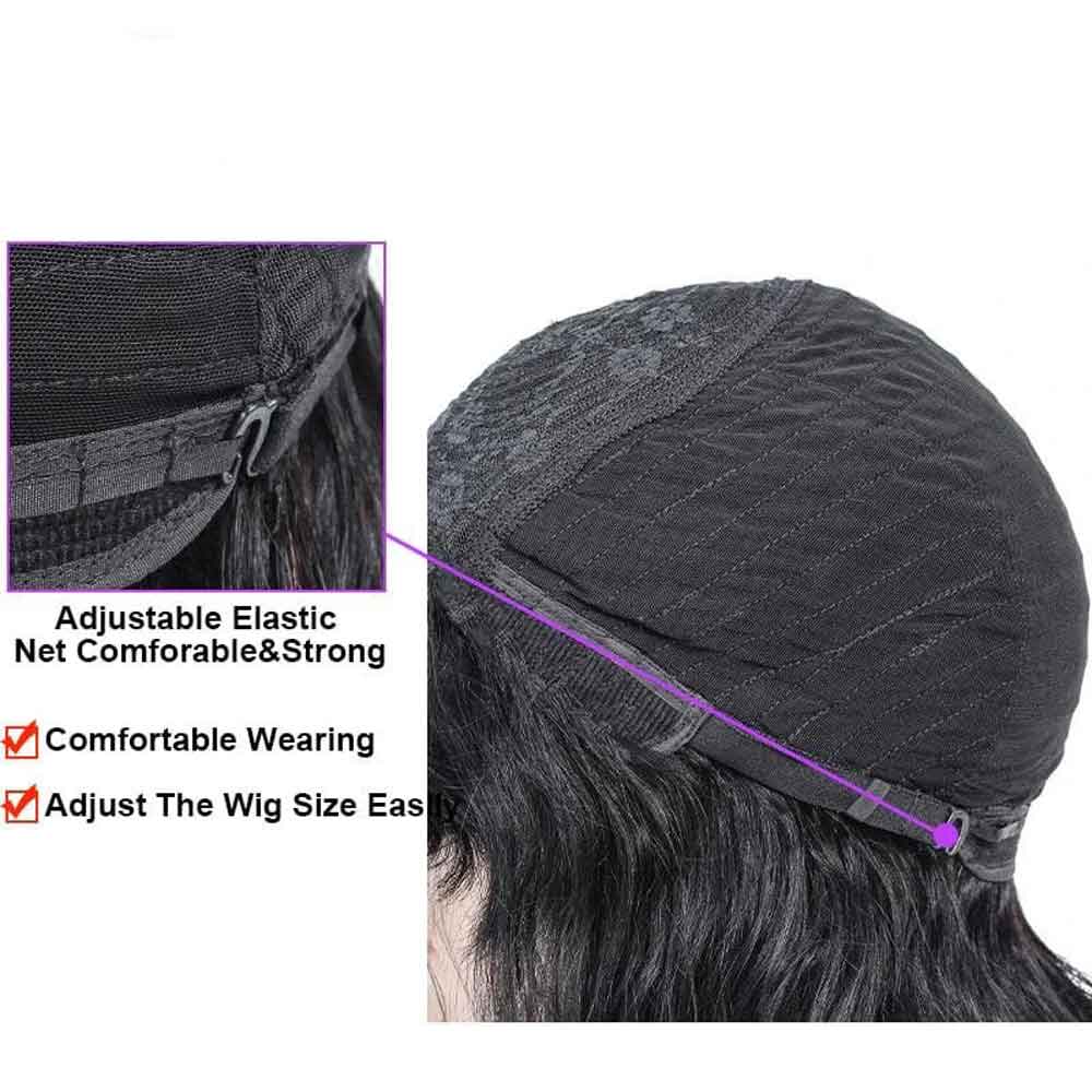 Tiktok Beaudiva Short Straight Bangs Bob Wigs Glueless Human Hair Wigs