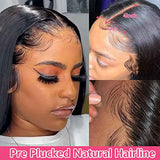 【Rachel】TK27: Beaudiva 13X4 Bone Straight Lace Front Human Hair Wigs Pre Plucked Baby Hair