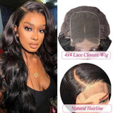 Beaudiva Body Wave Lace Closure Wig 100% Remy Human Hair Wigs 4x4 Lace Wig Pre-Plucked Baby Hair