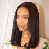 Beaudiva Straight Hair Wigs Short Bob Wig 100% Human Hair Wigs For Women