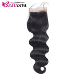 Beaudiva 10A Body Wave Bundles 3 Bundles With 4x4 Lace Closure Human Hair Weaves Lace Closure With Human Hair Bundles