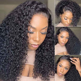 Beaudiva Jerry Curly Lace Front Wigs Human Hair 13x4 HD Lace Wigs for Women 180% Density