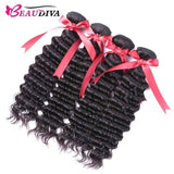 Beaudiva Deep Wave Human Hair 4 Bundles Deal Brazilian Human Hair Weaves