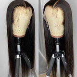 Beaudiva Straight Human Hair Wigs 13x4 Lace Front Wig Transparent Lace Wigs Pre Plucked Pre Bleached With Baby Hair