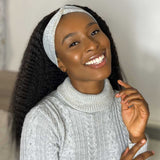Beaudiva Beginner Friendly Kinky Straight Headband Wig Most Popular Real Human Hair Wig For Women