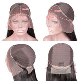 Beaudiva Deep Wave Human Hair Wigs 13x4 Lace Front Wigs 100% Human Hair Wigs Transparent Lace Wigs