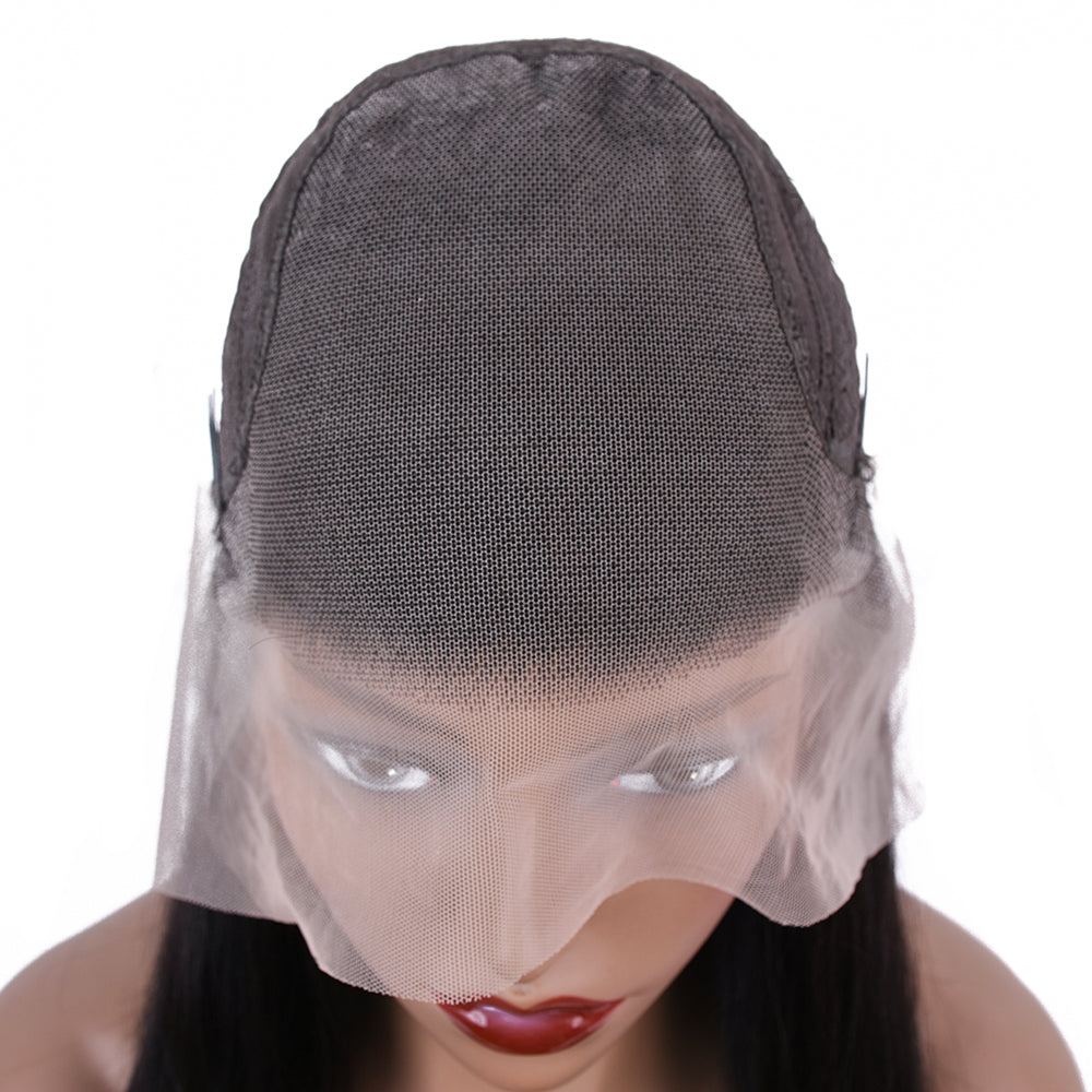 【Kiki】TK07 : BEAUDIVA Kinky Straight Wig 13*4 Lace Front Human Hair Wigs Pre Plucked Yaki Lace Wig