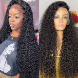 Beaudiva Jerry Curly Lace Front Wigs Human Hair 13x4 HD Lace Wigs for Women 180% Density