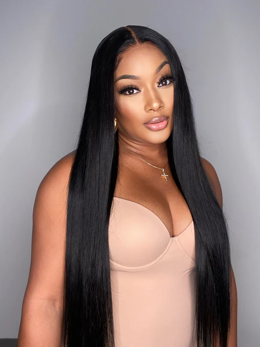 【Kardy】TK01 : Glueless 5X5 Lace Closure Hair Wigs Brazilian Transparent Lace Closure Wig Bone Straight Lace Front Hair Wigs For Black Women