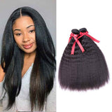 Beaudiva Kinky Straight 3 Bundles Deal Brazilian Virgin Human Hair