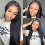 Beaudiva Silky Straight T Part Wig Lace Front Human Hair Wig Middle Part Human Hair Wigs