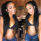 Beaudiva Human Hair Wigs 13x6 Lace Front Wig Kinky Straight Human Hair Wig Transparent Lace Wigs