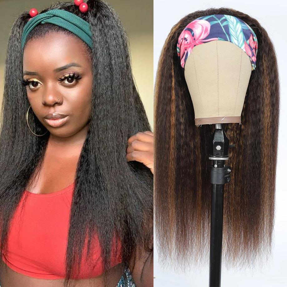 Beaudiva Beginner Friendly Kinky Straight Headband Wig Most Popular Real Human Hair Wig For Women