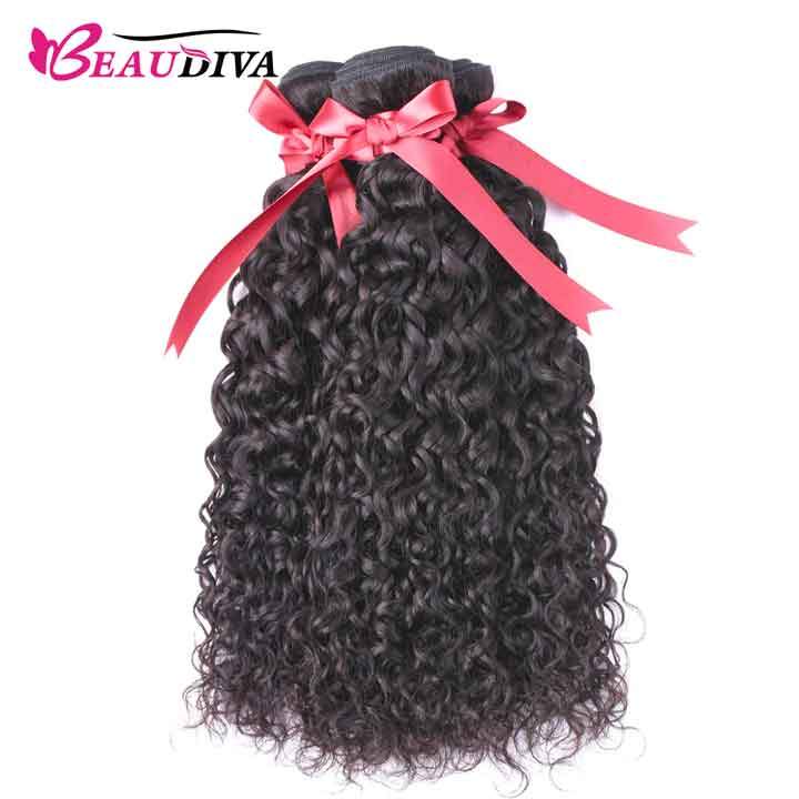 Beaudiva Jerry Curly 3 Bundles Deal Virgin Human Hair Weaves For Women