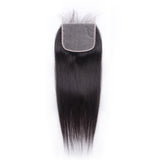Beaudiva Straight Human Hair 3 Bundles With 5X5 Lace Closure