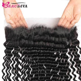 Beaudiva Deep Wave 4 Bundles With 13x4 Lace Frontal Virgin Remy Human Hair