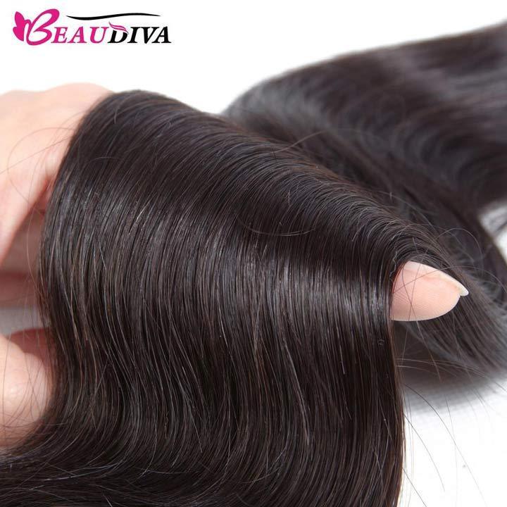Beaudiva Body Wave Human Hair Weaves 4 Bundles Deal 100% Virgin Remy Human Hair