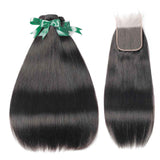 Beaudiva 13A Mink Hair Straight Bundles 3 Bundles With 4x4 Closure 100% Human Hair Bundles