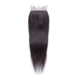 Beaudiva Straight Human Hair 3 Bundles With 5X5 Lace Closure