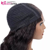 Beaudiva 100% Unprocessed Human Hair Kinky Straight 5x5 Lace Closure Wig