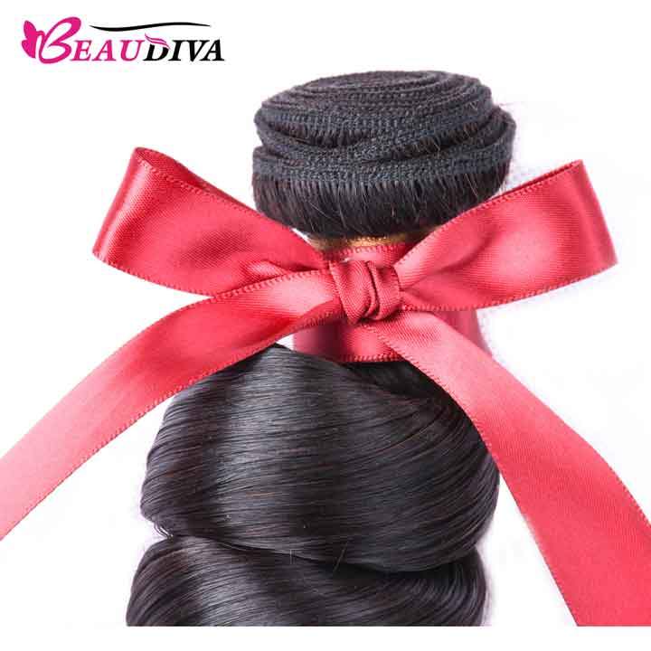 Beaudiva Brazilian Virgin Human Hair Loose Wave 3 Bundles Deal