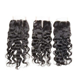 Beaudiva 10A Human Hair Bundles Water Wave Bundles 4 Bundles with 4x4 Lace Closure