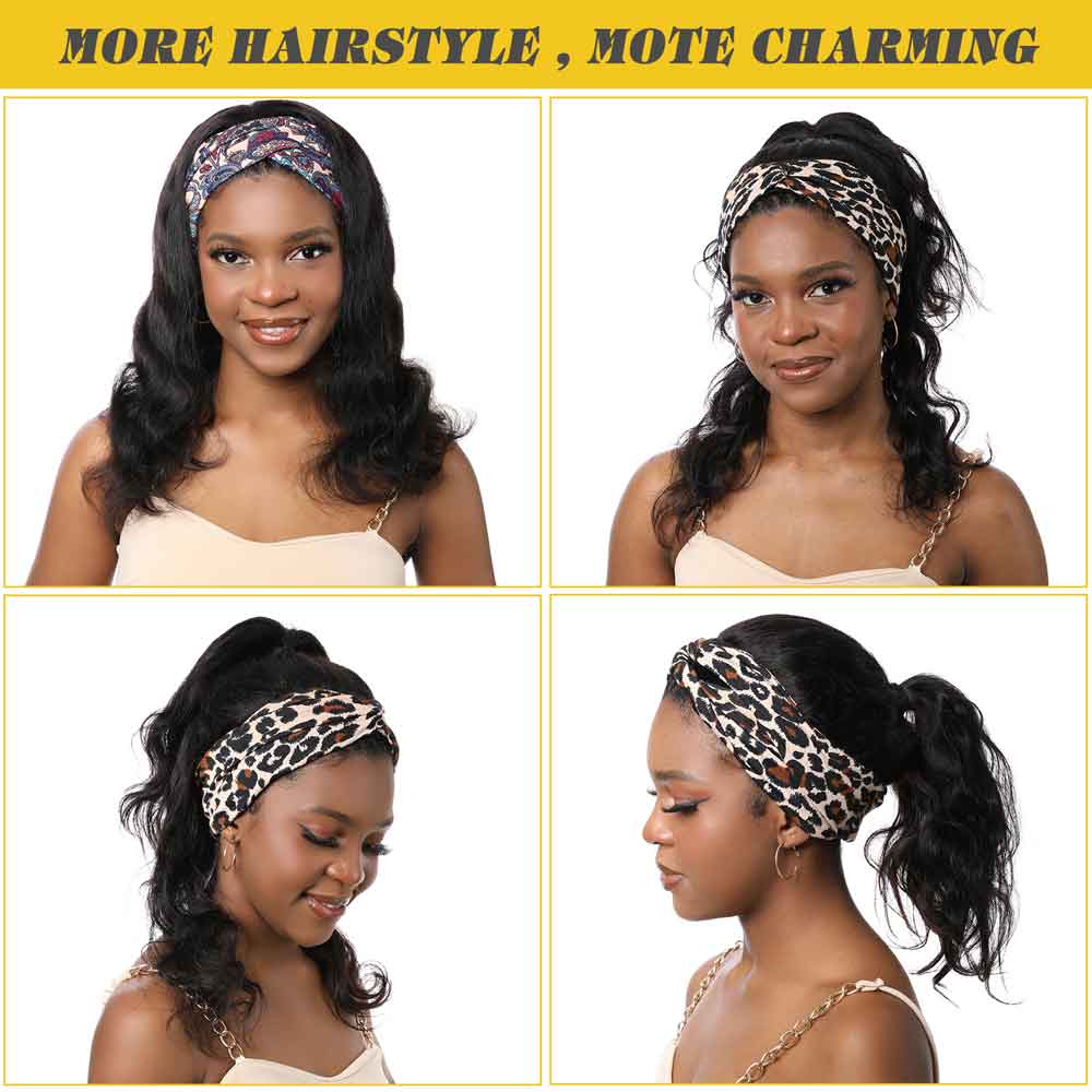 Beaudiva Body Wave Headband Wig Human Hair Wig Glueless Wig Full Density