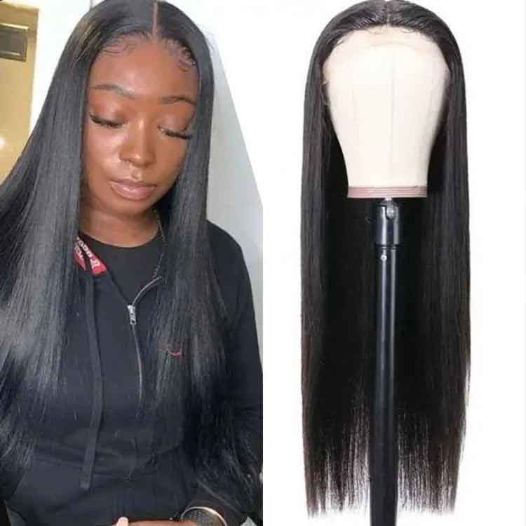 Beaudiva Silky Straight T Part Wig Lace Front Human Hair Wig Middle Part Human Hair Wigs