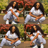 Beaudiva Deep Wave 10A Human Hair Bundles 3 Bundles with Closure Brazilian Human Hair Weaves