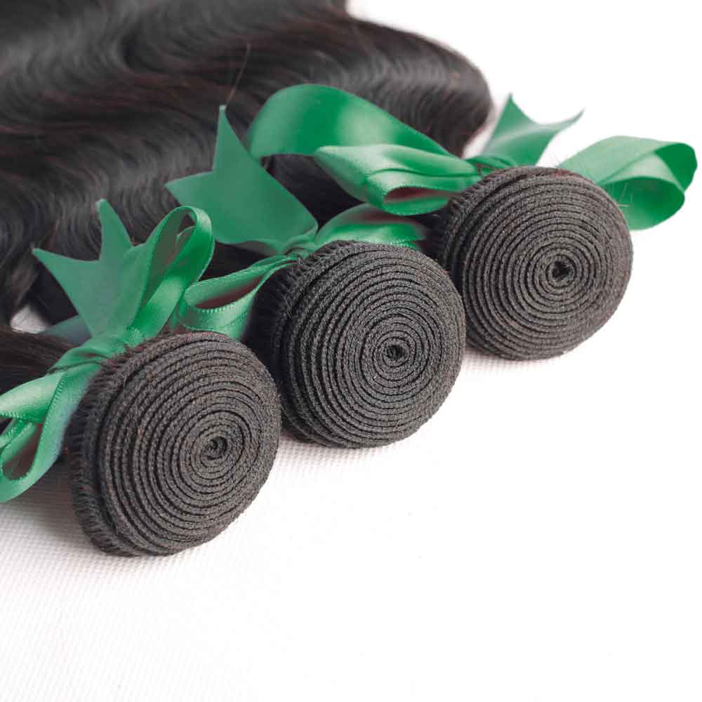 Beaudiva 13A Mink Hair Body Wave Bundles 3 Bundles with 4x4 Lace Closure Human Hair Bundles