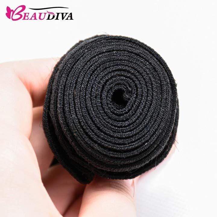 Beaudiva Loose Wave 10A Human Hair Bundles 3 Bundles with Closure Brazilian Human Hair Weaves