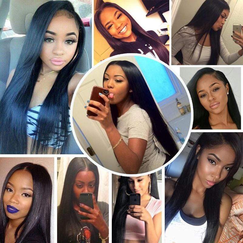 Beaudiva Straight 100% Human Hair Weaves 3 Bundles Deal Brazilian Hair