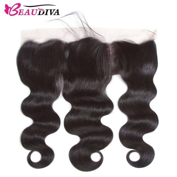 Beaudiva Body Wave 3 Bundles with Lace Frontal 100% Real Human Hair