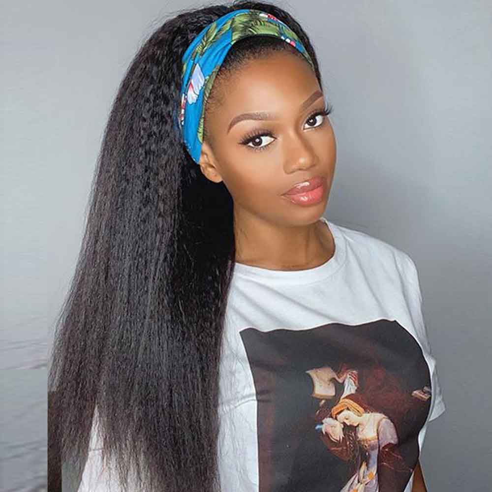 Beaudiva Beginner Friendly Kinky Straight Headband Wig Most Popular Real Human Hair Wig For Women