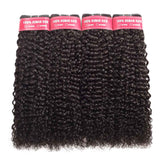 Beaudiva Virgin Remy Human Hair Kinky Curly Hair 4 Bundles With Lace Frontal Human Hair