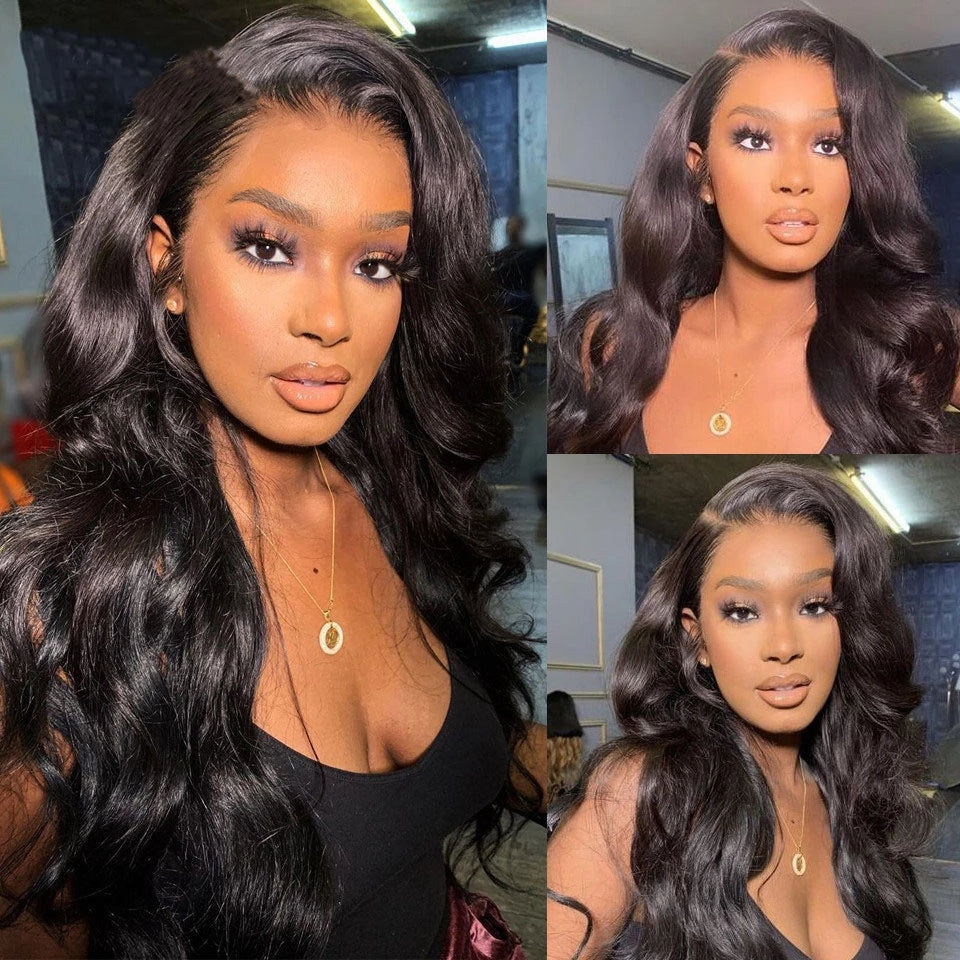 【Claire】TK19 : Beaudiva Body Wave Lace Front Human Hair Wigs 13x4 Frontal Wig Transparent Wigs with Pre Plucked Baby Hair