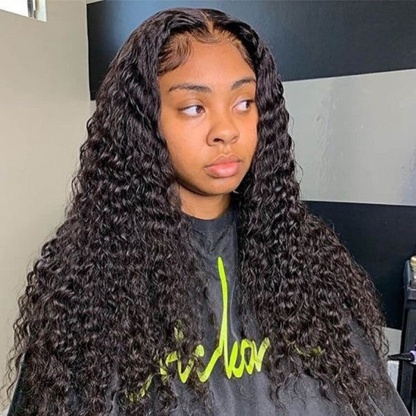 Beaudiva Human Hair Wigs 4x4 Lace Closure Wig Deep Wave Lace Wigs 100% Human Hair Wigs