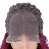 【Jane】TK22 : Glueless 99J 4X4 Lace Closure Wig Straight Human Hair Wigs Plucked Baby Hair