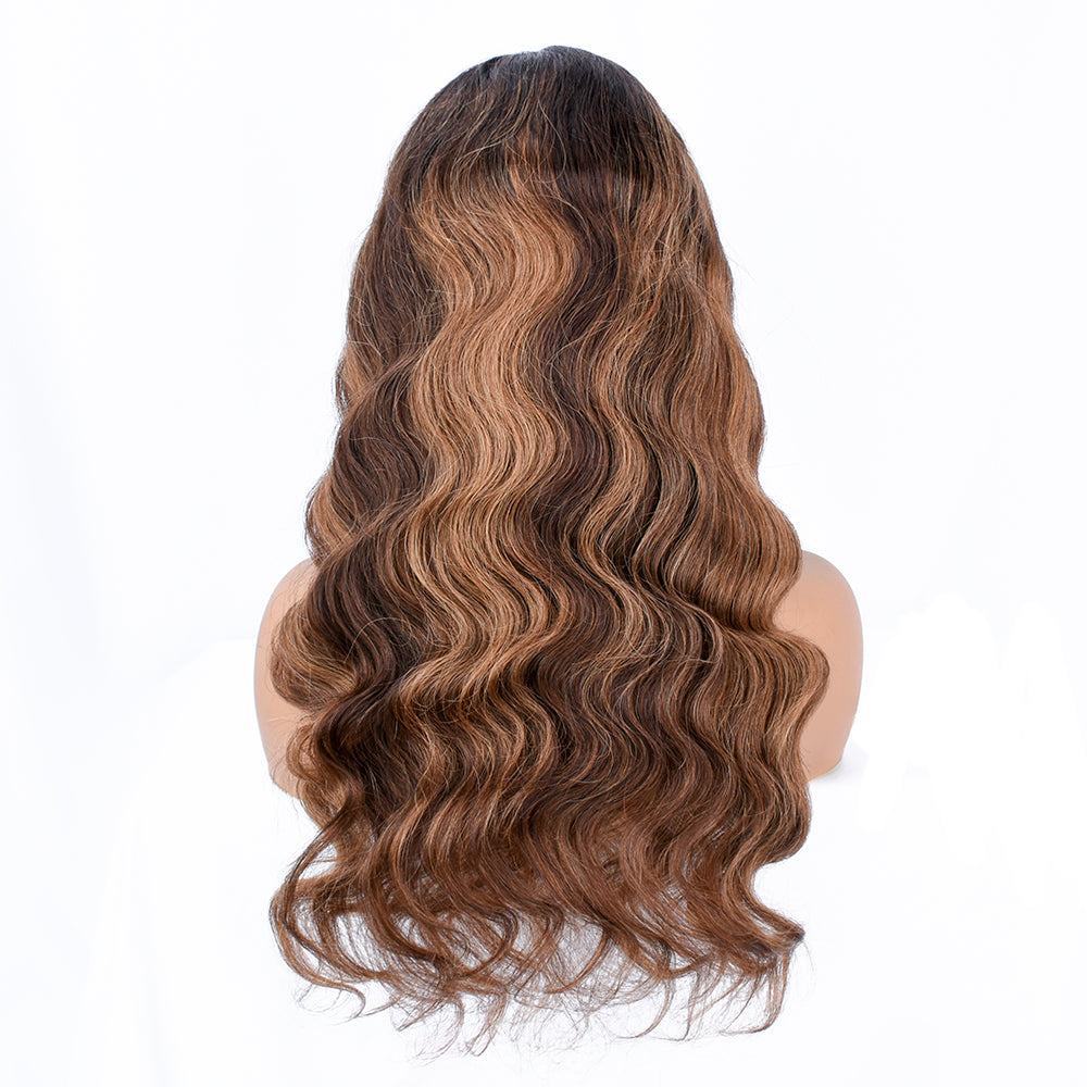 【Daisy】TK11 : Beaudiva Highlight Body Wave 5X5 Lace Closure Wig
