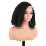 【Rossy】TK52 : BEAUDIVA C Part Short Curly Bob Wig Afro Kinky Curly 5X5 Lace Closure Wig