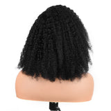 【Rossy】TK52 : BEAUDIVA C Part Short Curly Bob Wig Afro Kinky Curly 5X5 Lace Closure Wig