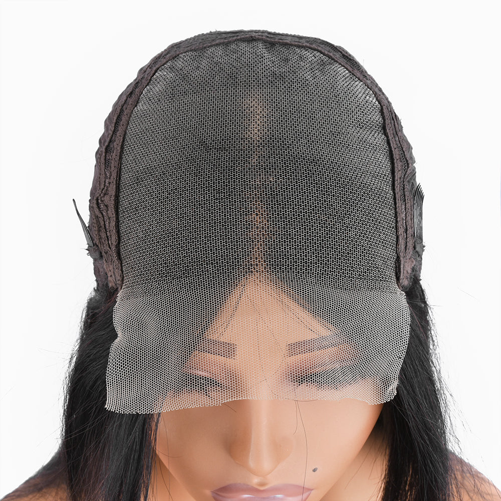 【Kardy】TK01 : Glueless 5X5 Lace Closure Hair Wigs Brazilian Transparent Lace Closure Wig Bone Straight Lace Front Hair Wigs For Black Women