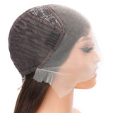 【Monae】TK09 : Beaudiva #4 Chestnut Brown 13X4 Lace Frontal Wig Bone Straight Human Hair